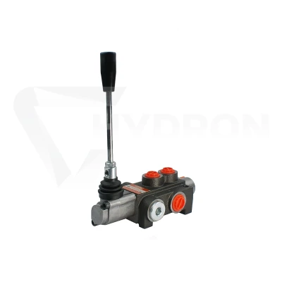 Rozdzielacz hydrauliczny 1 sekcyjny P40l/min z zatrzaskiem do sterowania silnikiem hydraulicznym