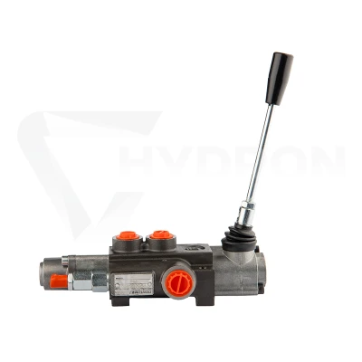 Rozdzielacz hydrauliczny 1 sekcyjny 40L z zatrzaskiem w jedną stronę do tyłu