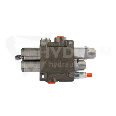 Rozdzielacz hydrauliczny 2 sekcyjny 40L jedna sekcja z zatrzaskiem w jedną stronę do tyłu