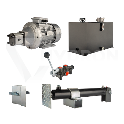 Przejdź do produktu Hydraulika do łuparki do drewna moc łupania: 6 ton czas cyklu łupania: 9-12 sekund. Siłownik pompa silnik zbiornik 75 litrów rozdzielacz 1 sekcyjny