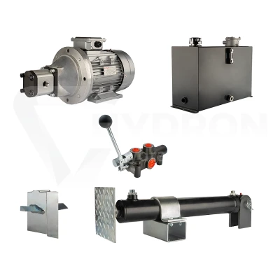 Hydraulika do łuparki do drewna moc łupania: 6 ton czas cyklu łupania: 14-17 sekund. Siłownik pompa silnik zbiornik 45 litrów rozdzielacz 1 sekcyjny