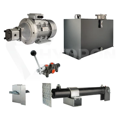 Hydraulika do łuparki do drewna moc łupania: 7 ton czas cyklu łupania: 11-14 sekund. Siłownik pompa silnik zbiornik 100 litrów rozdzielacz 1 sekcyjny