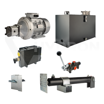 Przejdź do produktu Hydraulika do łuparki do drewna moc łupania: 8 ton czas cyklu łupania: 9-12 sekund. Siłownik pompa silnik zbiornik 100 litrów rozdzielacz 1 sekcyjny dodatkowe chłodzenie