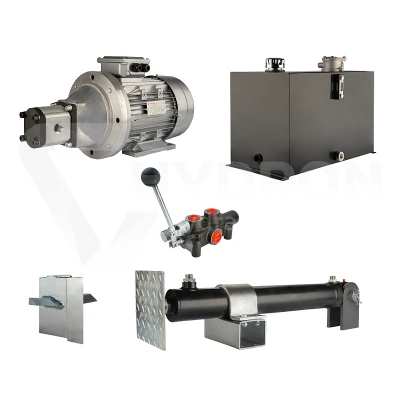Hydraulika do łuparki do drewna moc łupania: 8 ton czas cyklu łupania: 14-17 sekund. Siłownik pompa silnik zbiornik 75 litrów rozdzielacz 1 sekcyjny