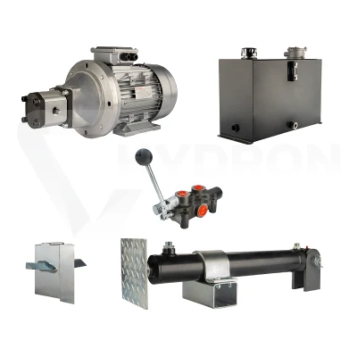 Hydraulika do łuparki do drewna moc łupania: 9 ton czas cyklu łupania: 11-14 sekund. Siłownik pompa silnik zbiornik 45 litrów rozdzielacz 1 sekcyjny