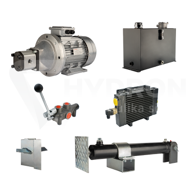 Przejdź do produktu Hydraulika do łuparki do drewna moc łupania: 9 ton czas cyklu łupania: 11-14 sekund. Siłownik pompa silnik zbiornik 45 litrów rozdzielacz 1 sekcyjny dodatkowe chłodzenie