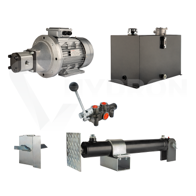 Przejdź do produktu Hydraulika do łuparki do drewna moc łupania: 9 ton czas cyklu łupania: 11-14 sekund. Siłownik pompa silnik zbiornik 75 litrów rozdzielacz 1 sekcyjny