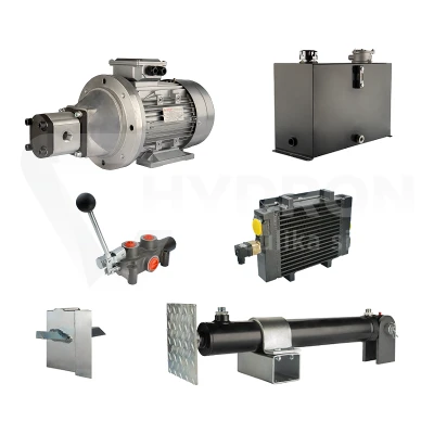 Hydraulika do łuparki do drewna moc łupania: 10 ton czas cyklu łupania: 9-12 sekund. Siłownik pompa silnik zbiornik 45 litrów rozdzielacz 1 sekcyjny