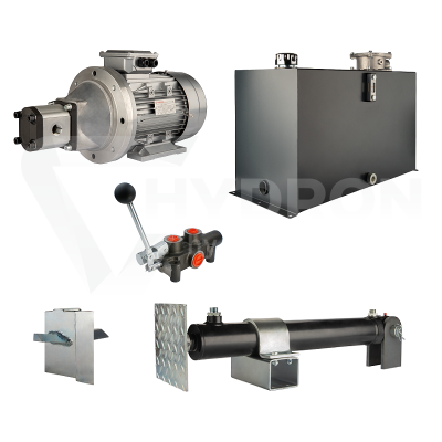 Przejdź do produktu Hydraulika do łuparki do drewna moc łupania: 10 ton czas cyklu łupania: 18-21 sekund. Siłownik pompa silnik zbiornik 100 litrów rozdzielacz 1 sekcyjny