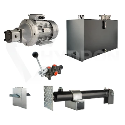 Hydraulika do łuparki do drewna moc łupania: 10 ton czas cyklu łupania: 18-21 sekund. Siłownik pompa silnik zbiornik 100 litrów rozdzielacz 1 sekcyjny