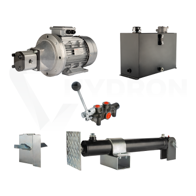 Przejdź do produktu Hydraulika do łuparki do drewna moc łupania: 12 ton czas cyklu łupania: 9-12 sekund. Siłownik pompa silnik zbiornik 45 litrów rozdzielacz 1 sekcyjny