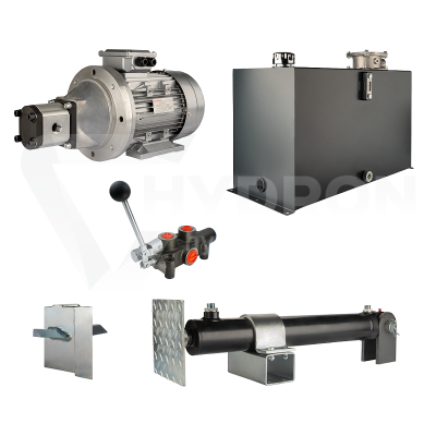 Przejdź do produktu Hydraulika do łuparki do drewna moc łupania: 12 ton czas cyklu łupania: 9-12 sekund. Siłownik pompa silnik zbiornik 100 litrów rozdzielacz 1 sekcyjny