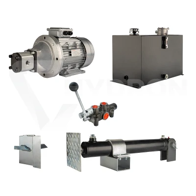 Hydraulika do łuparki do drewna moc łupania: 12 ton czas cyklu łupania: 11-14 sekund. Siłownik pompa silnik zbiornik 75 litrów rozdzielacz 1 sekcyjny