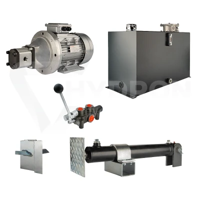 Hydraulika do łuparki do drewna moc łupania: 12 ton czas cyklu łupania: 14-17 sekund. Siłownik pompa silnik zbiornik 100 litrów rozdzielacz 1 sekcyjny