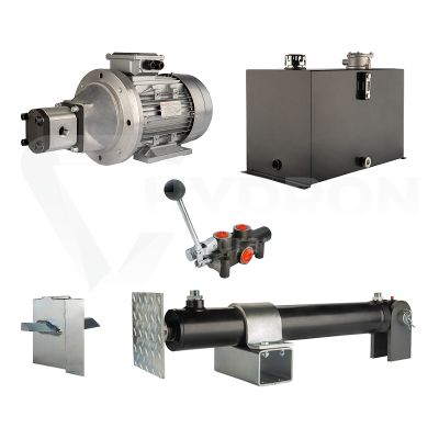 Przejdź do produktu Hydraulika do łuparki do drewna moc łupania: 16 ton czas cyklu łupania: 11-14 sekund. Siłownik pompa silnik zbiornik 75 litrów rozdzielacz 1 sekcyjny