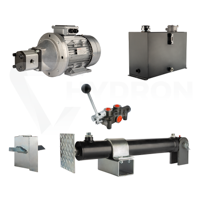 Przejdź do produktu Hydraulika do łuparki do drewna moc łupania: 19 ton czas cyklu łupania: 14-17 sekund. Siłownik pompa silnik zbiornik 45 litrów rozdzielacz 1 sekcyjny