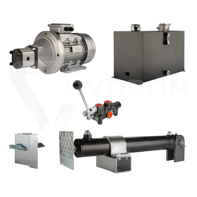 Przejdź do produktu Hydraulika do łuparki do drewna moc łupania: 19 ton czas cyklu łupania: 14-17 sekund. Siłownik pompa silnik zbiornik 75 litrów rozdzielacz 1 sekcyjny