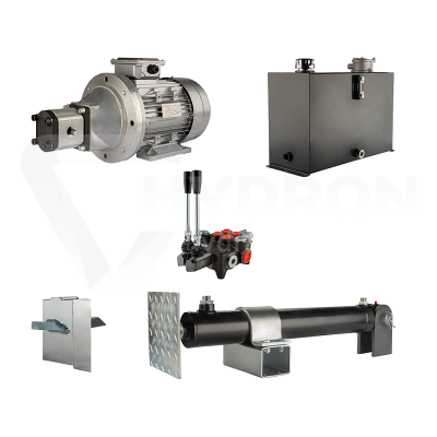 Przejdź do produktu Hydraulika do łuparki do drewna moc łupania: 5 ton czas cyklu łupania: 18-21 sekund. Siłownik pompa silnik zbiornik 45 litrów rozdzielacz 2 sekcyjny