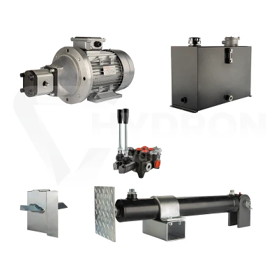 Hydraulika do łuparki do drewna moc łupania: 5 ton czas cyklu łupania: 18-21 sekund. Siłownik pompa silnik zbiornik 45 litrów rozdzielacz 2 sekcyjny