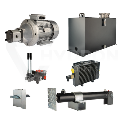 Przejdź do produktu Hydraulika do łuparki do drewna moc łupania: 6 ton czas cyklu łupania: 9-12 sekund. Siłownik pompa silnik zbiornik 100 litrów rozdzielacz 2 sekcyjny dodatkowe chłodzenie