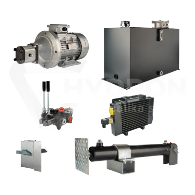 Przejdź do produktu Hydraulika do łuparki do drewna moc łupania: 6 ton czas cyklu łupania: 14-17 sekund. Siłownik pompa silnik zbiornik 100 litrów rozdzielacz 2 sekcyjny dodatkowe chłodzenie