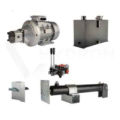 Przejdź do produktu Hydraulika do łuparki do drewna moc łupania: 7 ton czas cyklu łupania: 11-14 sekund. Siłownik pompa silnik zbiornik 45 litrów rozdzielacz 2 sekcyjny