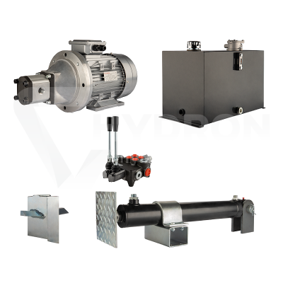 Przejdź do produktu Hydraulika do łuparki do drewna moc łupania: 8 ton czas cyklu łupania: 9-12 sekund. Siłownik pompa silnik zbiornik 75 litrów rozdzielacz 2 sekcyjny
