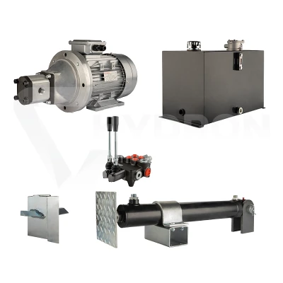 Hydraulika do łuparki do drewna moc łupania: 8 ton czas cyklu łupania: 9-12 sekund. Siłownik pompa silnik zbiornik 75 litrów rozdzielacz 2 sekcyjny