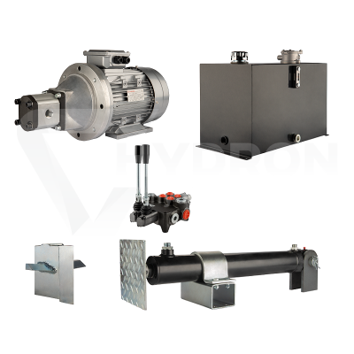 Przejdź do produktu Hydraulika do łuparki do drewna moc łupania: 9 ton czas cyklu łupania: 11-14 sekund. Siłownik pompa silnik zbiornik 75 litrów rozdzielacz 2 sekcyjny
