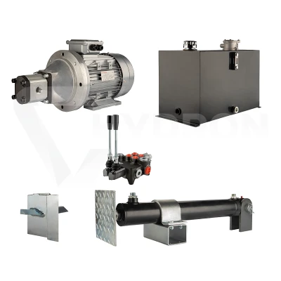 Hydraulika do łuparki do drewna moc łupania: 9 ton czas cyklu łupania: 11-14 sekund. Siłownik pompa silnik zbiornik 75 litrów rozdzielacz 2 sekcyjny