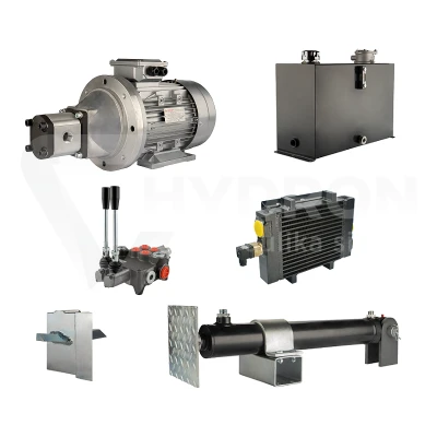Hydraulika do łuparki do drewna moc łupania: 10 ton czas cyklu łupania: 9-12 sekund. Siłownik pompa silnik zbiornik 45 litrów rozdzielacz 2 sekcyjny