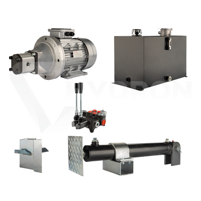 Przejdź do produktu Hydraulika do łuparki do drewna moc łupania: 10 ton czas cyklu łupania: 14-17 sekund. Siłownik pompa silnik zbiornik 75 litrów rozdzielacz 2 sekcyjny