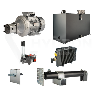 Przejdź do produktu Hydraulika do łuparki do drewna moc łupania: 10 ton czas cyklu łupania: 18-21 sekund. Siłownik pompa silnik zbiornik 100 litrów rozdzielacz 2 sekcyjny dodatkowe chłodzenie