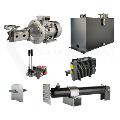 Przejdź do produktu Hydraulika do łuparki do drewna moc łupania: 12 ton czas cyklu łupania: 10-13 sekund. Siłownik pompa silnik zbiornik 100 litrów rozdzielacz 2 sekcyjny dodatkowe chłodzenie