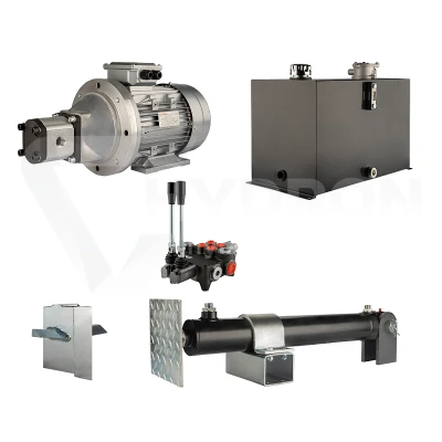 Hydraulika do łuparki do drewna moc łupania: 12 ton czas cyklu łupania: 14-17 sekund. Siłownik pompa silnik zbiornik 75 litrów rozdzielacz 2 sekcyjny