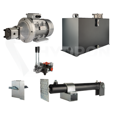 Przejdź do produktu Hydraulika do łuparki do drewna moc łupania: 12 ton czas cyklu łupania: 14-17 sekund. Siłownik pompa silnik zbiornik 100 litrów rozdzielacz 2 sekcyjny