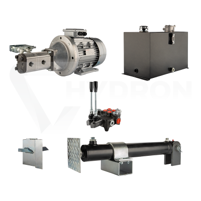 Przejdź do produktu Hydraulika do łuparki do drewna moc łupania: 12 ton czas cyklu łupania: 17-20 sekund. Siłownik pompa silnik zbiornik 75 litrów rozdzielacz 2 sekcyjny