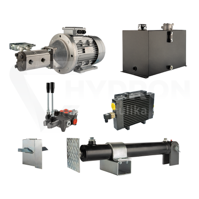 Przejdź do produktu Hydraulika do łuparki do drewna moc łupania: 12 ton czas cyklu łupania: 17-20 sekund. Siłownik pompa silnik zbiornik 75 litrów rozdzielacz 2 sekcyjny dodatkowe chłodzenie