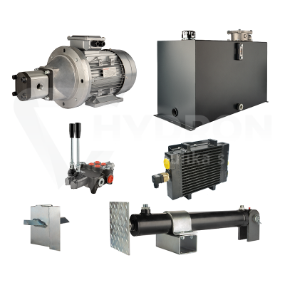 Przejdź do produktu Hydraulika do łuparki do drewna moc łupania: 12 ton czas cyklu łupania: 18-21 sekund. Siłownik pompa silnik zbiornik 100 litrów rozdzielacz 2 sekcyjny dodatkowe chłodzenie
