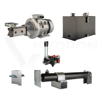 Przejdź do produktu Hydraulika do łuparki do drewna moc łupania: 14 ton czas cyklu łupania: 12-16 sekund. Siłownik pompa silnik zbiornik 75 litrów rozdzielacz 2 sekcyjny