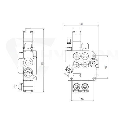 Hydraulika do łuparki do drewna moc łupania: 16 ton czas cyklu łupania: 10-13 sekund. Siłownik pompa silnik zbiornik 75 litrów rozdzielacz 2 sekcyjny dodatkowe chłodzenie