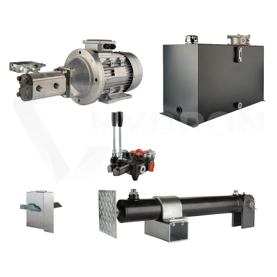 Przejdź do produktu Hydraulika do łuparki do drewna moc łupania: 16 ton czas cyklu łupania: 10-13 sekund. Siłownik pompa silnik zbiornik 100 litrów rozdzielacz 2 sekcyjny