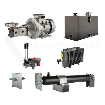 Przejdź do produktu Hydraulika do łuparki do drewna moc łupania: 16 ton czas cyklu łupania: 17-20 sekund. Siłownik pompa silnik zbiornik 75 litrów rozdzielacz 2 sekcyjny dodatkowe chłodzenie
