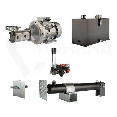 Hydraulika do łuparki do drewna moc łupania: 19 ton czas cyklu łupania: 10-13 sekund. Siłownik pompa silnik zbiornik 75 litrów rozdzielacz 2 sekcyjny