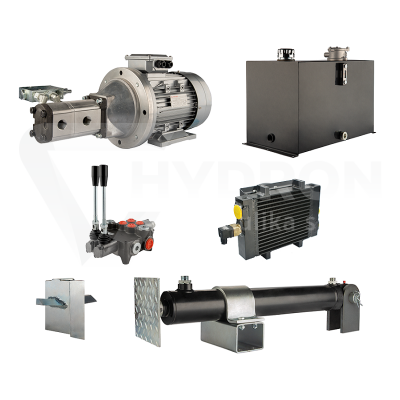 Przejdź do produktu Hydraulika do łuparki do drewna moc łupania: 19 ton czas cyklu łupania: 10-13 sekund. Siłownik pompa silnik zbiornik 75 litrów rozdzielacz 2 sekcyjny dodatkowe chłodzenie