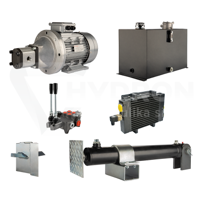 Przejdź do produktu Hydraulika do łuparki do drewna moc łupania: 19 ton czas cyklu łupania: 14-17 sekund. Siłownik pompa silnik zbiornik 75 litrów rozdzielacz 2 sekcyjny dodatkowe chłodzenie