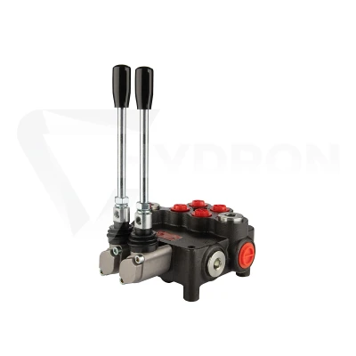 Rozdzielacz hydrauliczny 2 sekcyjny 80 l/min 2P80A1A1GKZ1 sterowany dźwigniami
