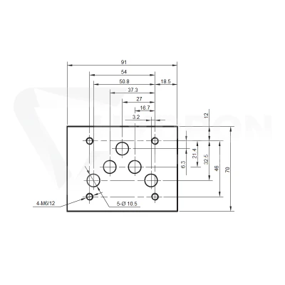 Elektrozawór 2-pozycyjny Cetop 5 NG10 (EB) 24V