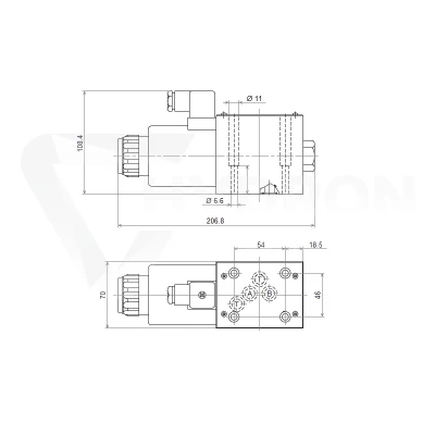Elektrozawór 2-pozycyjny Cetop 5 NG10 (HB) 24V