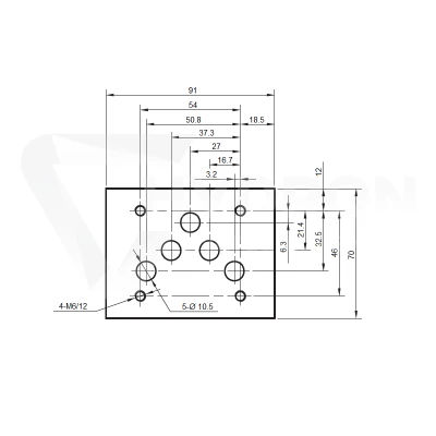 Elektrozawór 2-pozycyjny Cetop 5 NG10 (HB) 24V